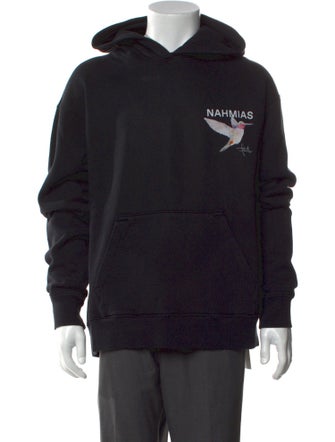 Nahmias Graphic Print Crew Neck Hoodie