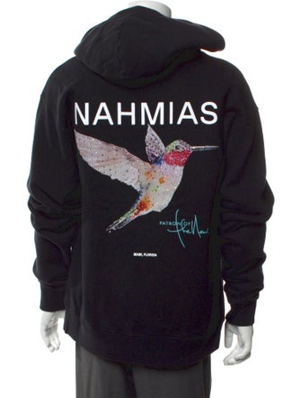 Nahmias Graphic Print Crew Neck Hoodie