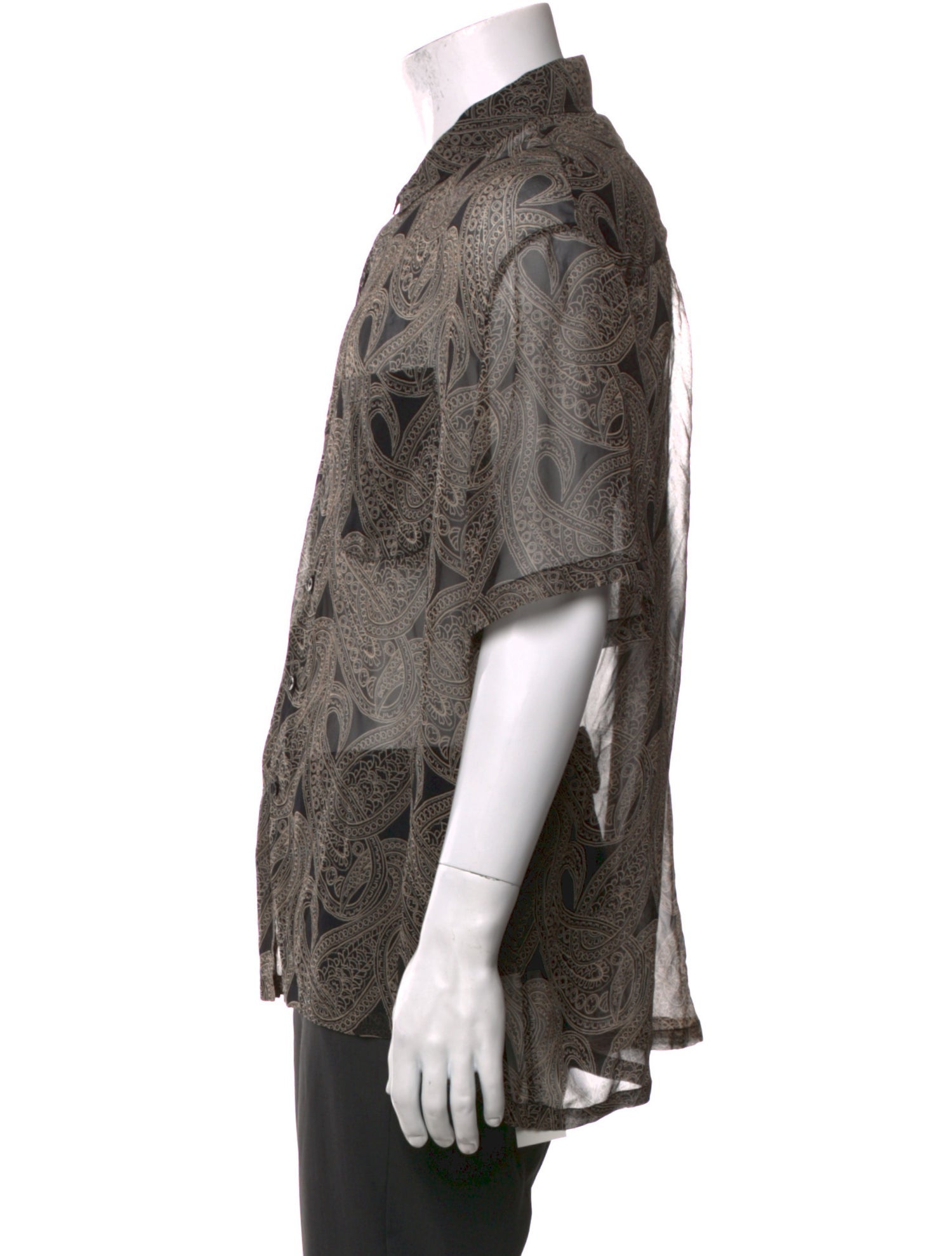 Nahmias Silk Paisley Print Shirt w/ Tags