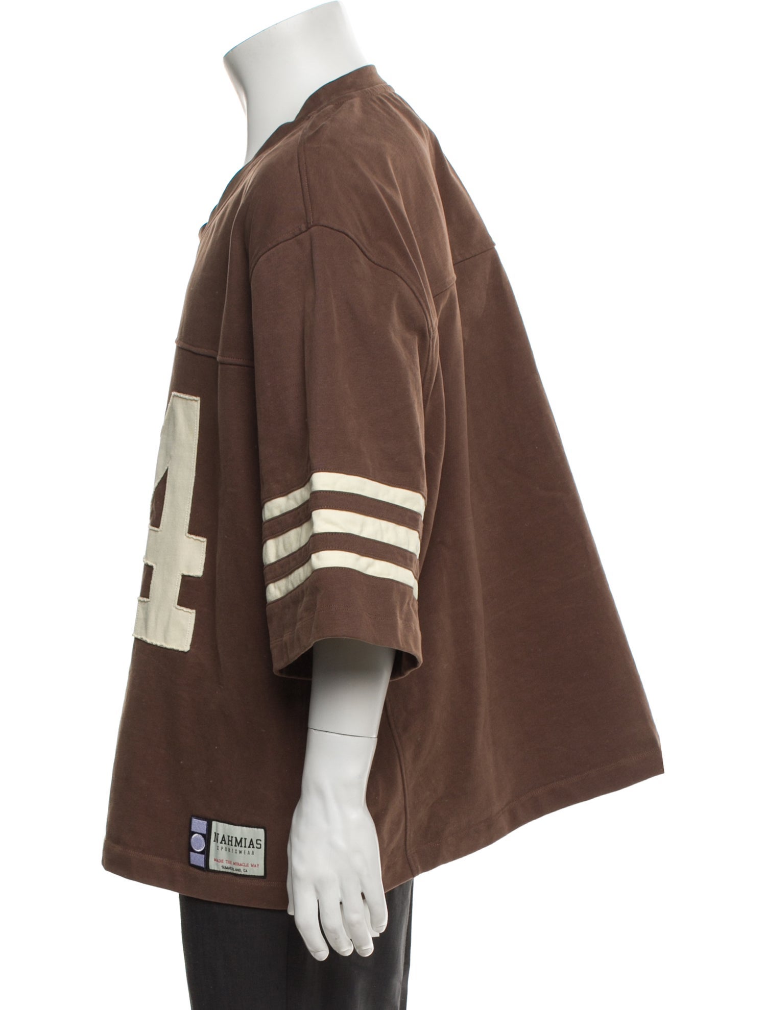 Nahmias Graphic Print V-Neck T-Shirt