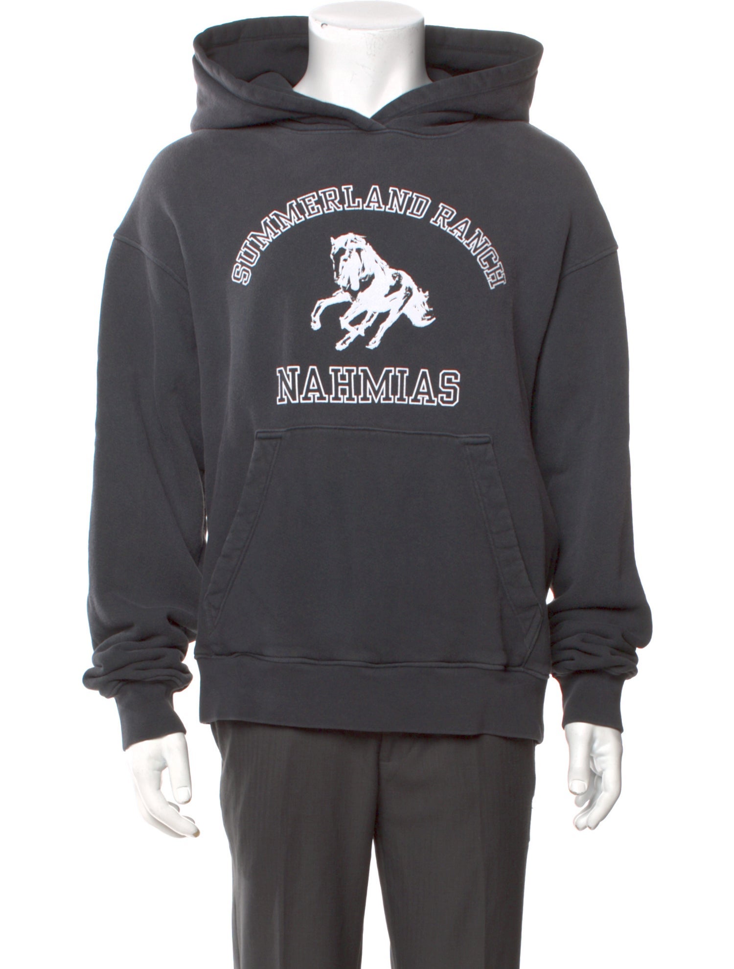 Nahmias Graphic Print Crew Neck Hoodie