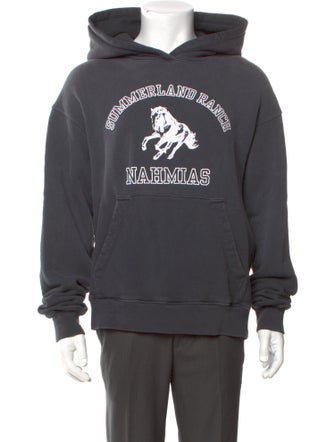 Nahmias Graphic Print Crew Neck Hoodie