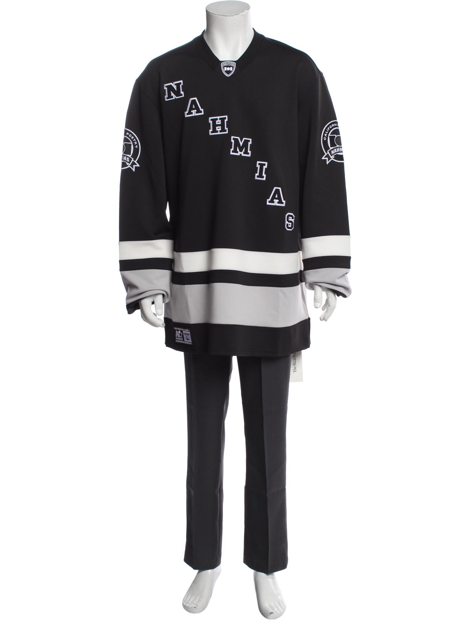 Nahmias Graphic Print Crew Neck Henley