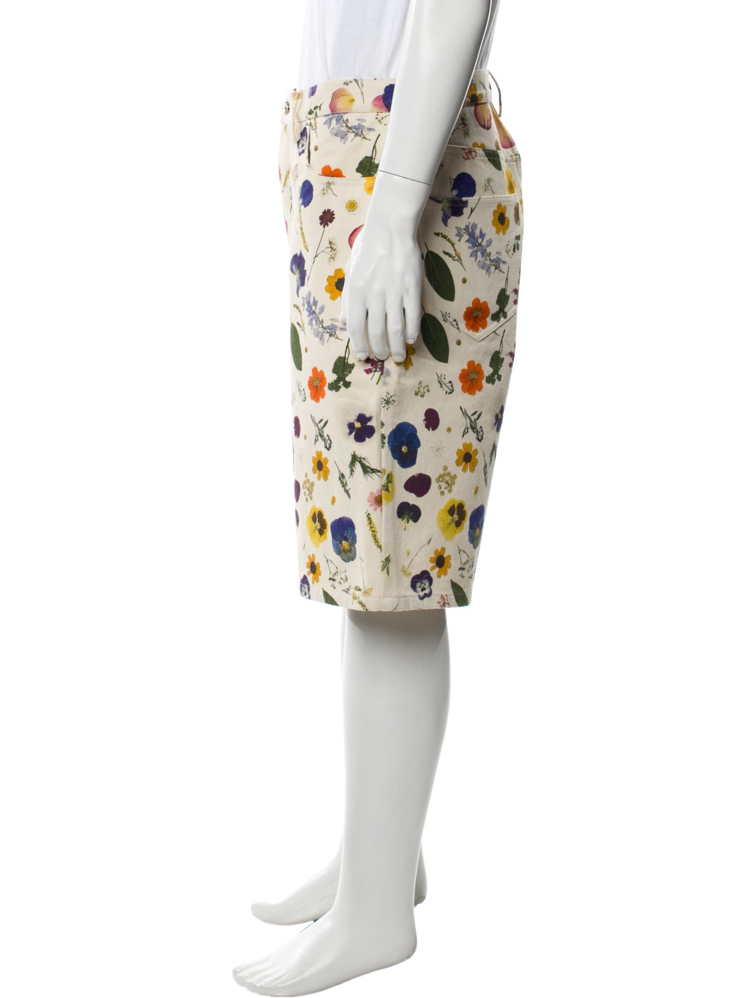 Nahmias Floral Print Flat Front Shorts w/ Tags