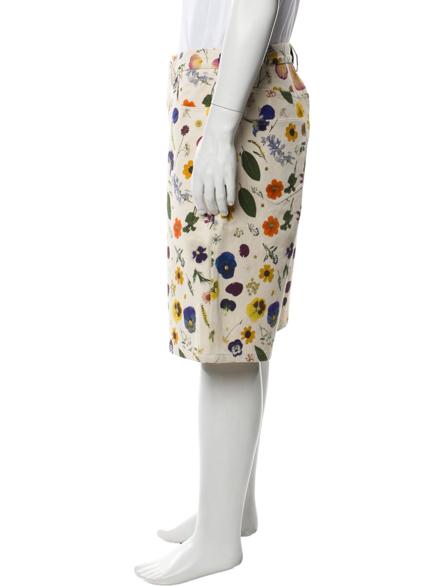 Nahmias Floral Print Flat Front Shorts w/ Tags