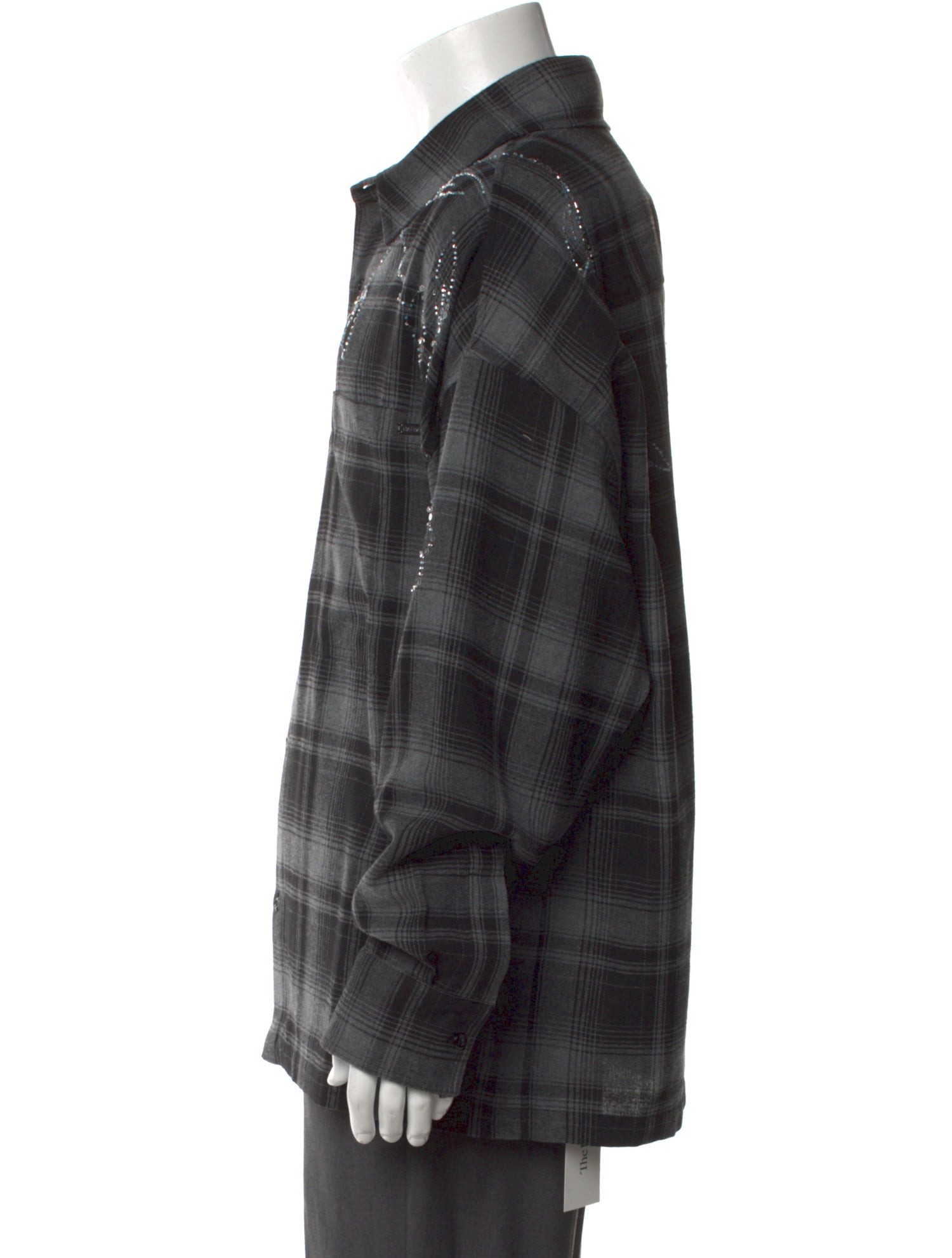 Nahmias Plaid Print Long Sleeve Western Shirt w/ Tags