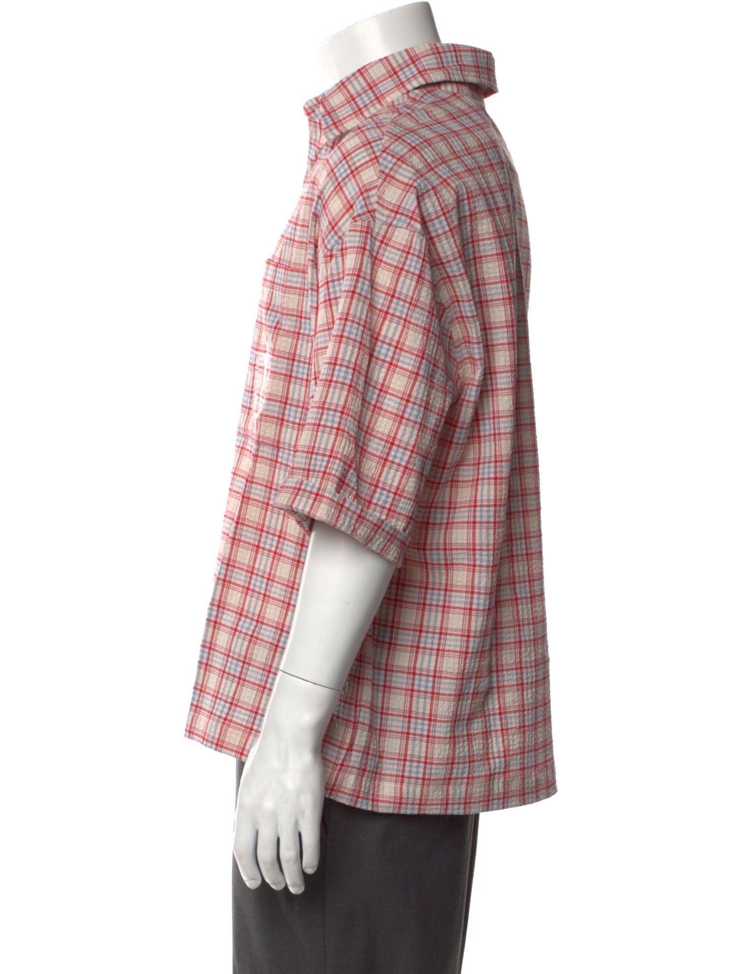 Nahmias Plaid Print Short Sleeve Shirt w/ Tags