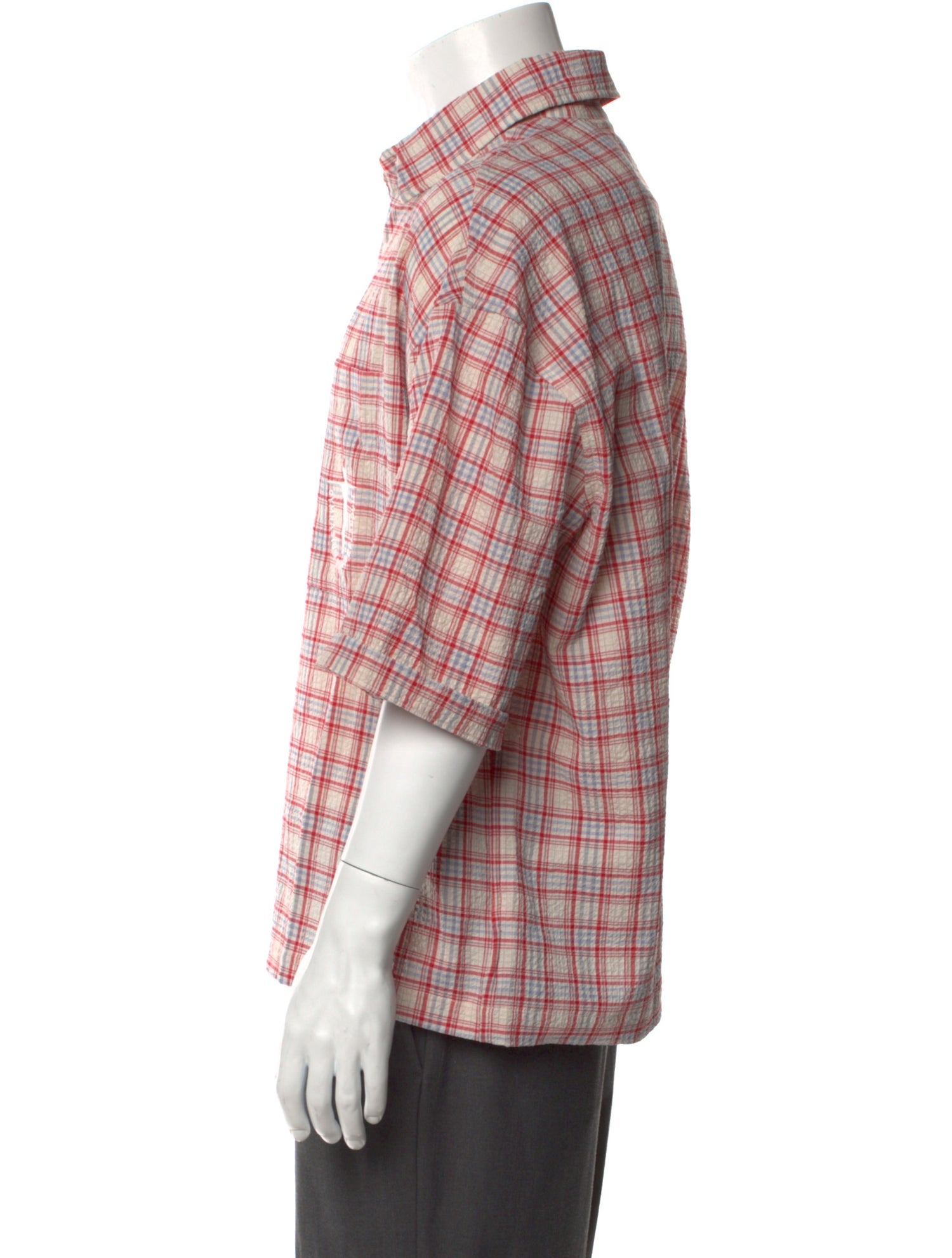 Nahmias Plaid Print Short Sleeve Shirt w/ Tags