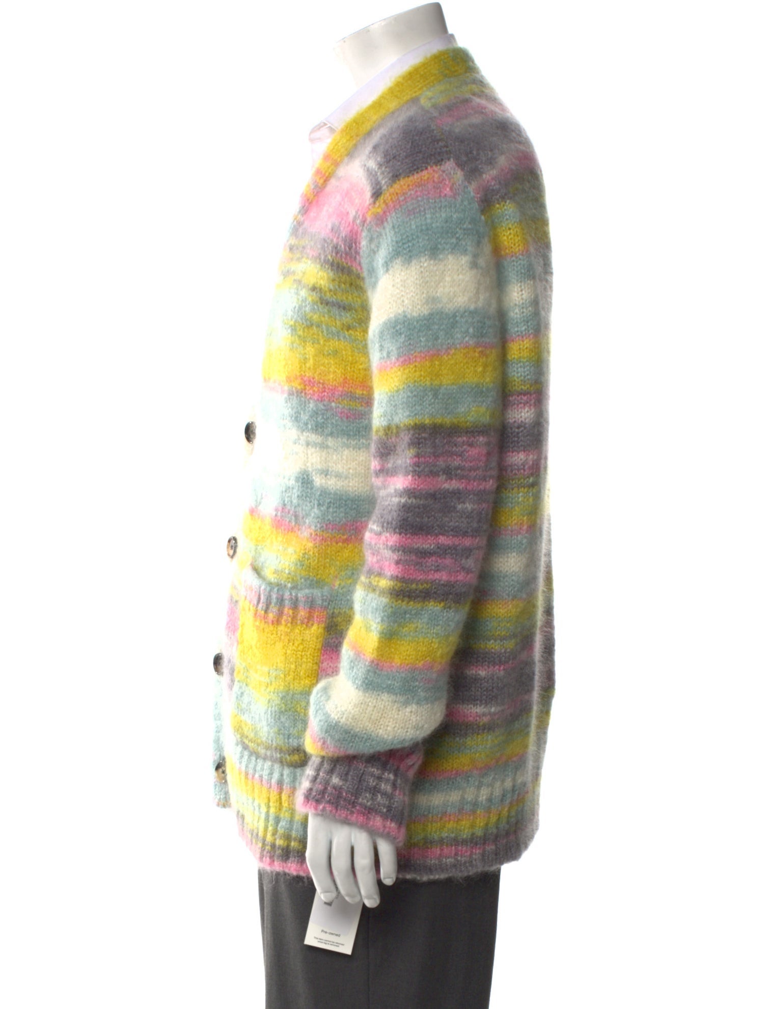 Nahmias Mohair Striped Cardigan