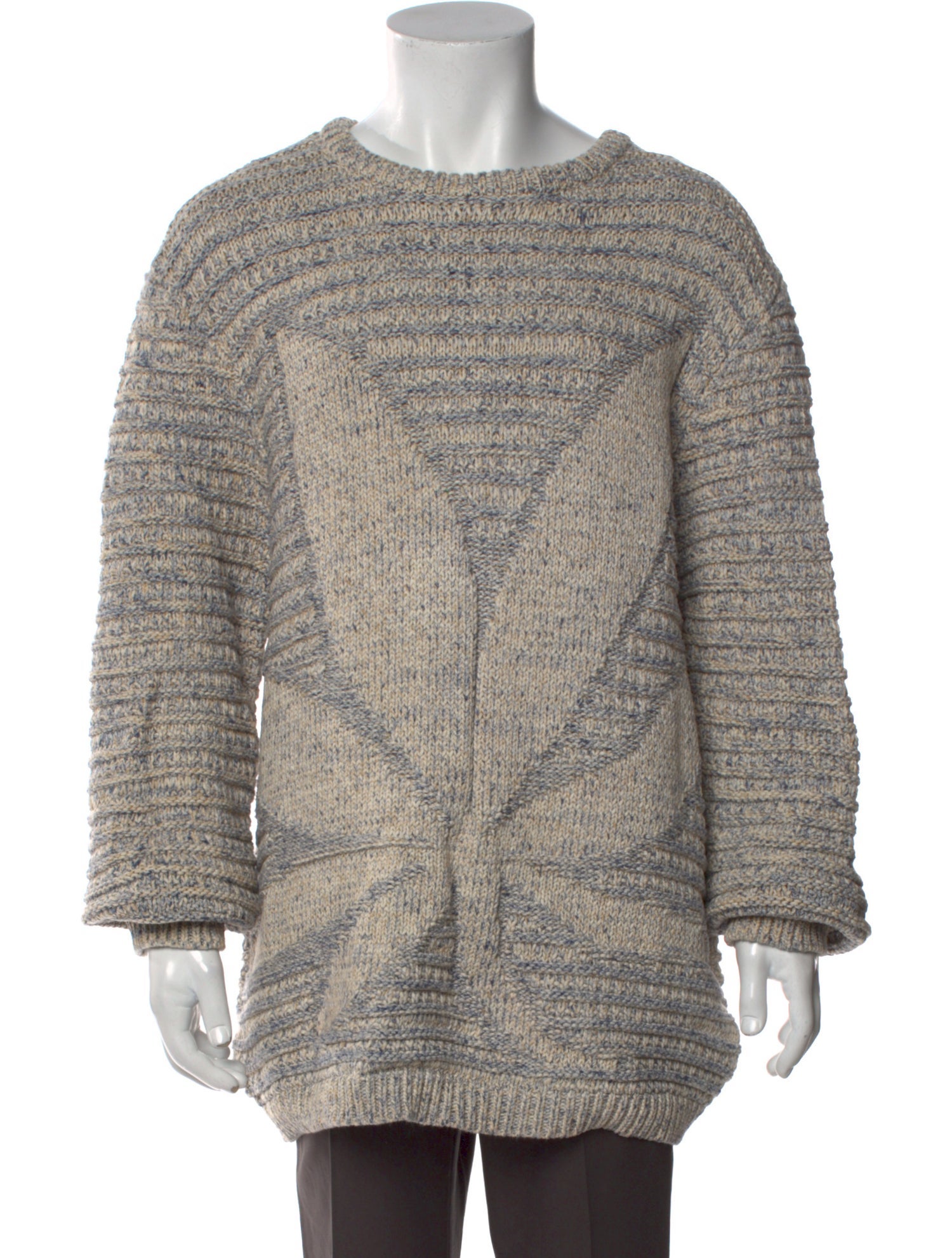 Nahmias Crew Neck Long Sleeve Polo Sweater