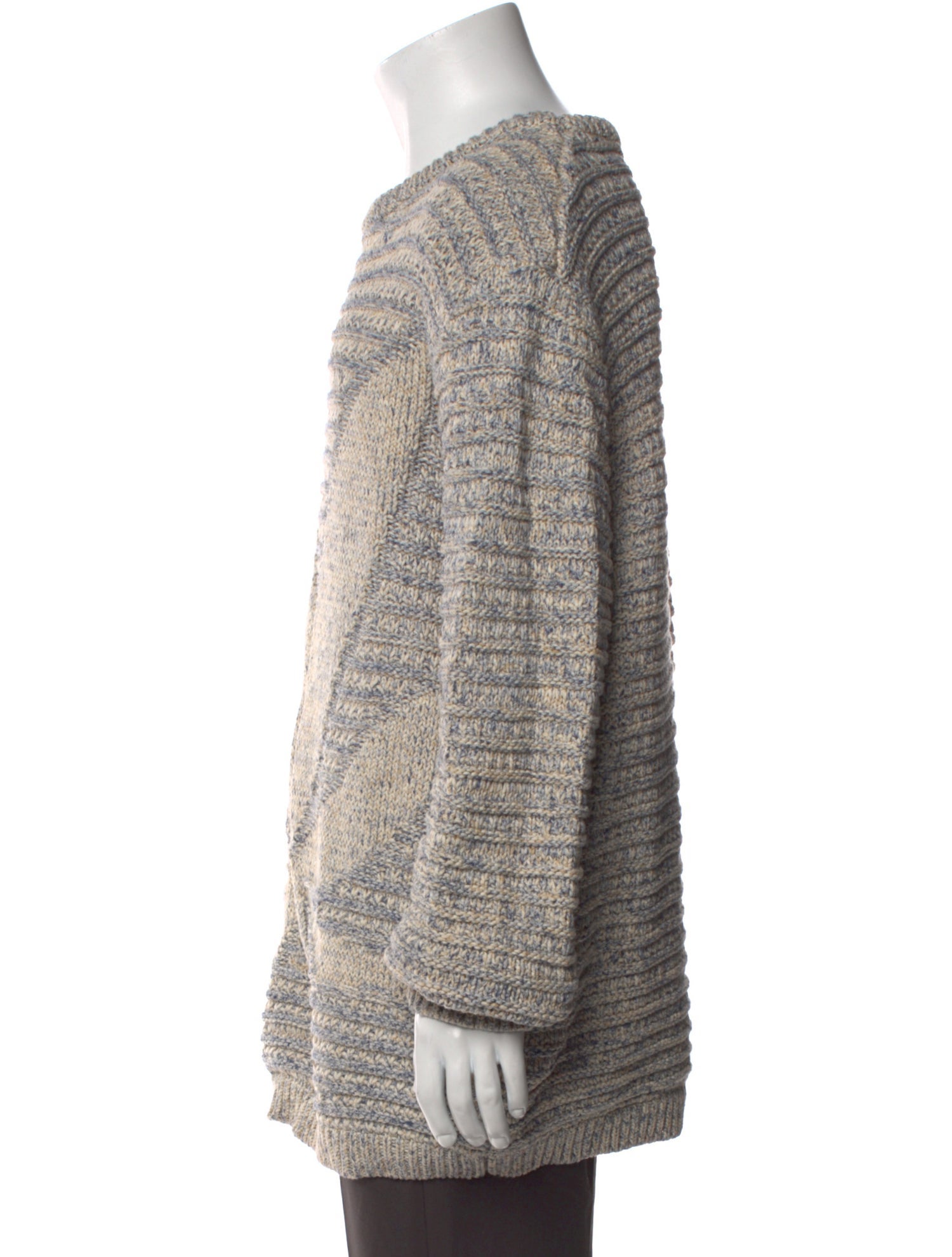 Nahmias Crew Neck Long Sleeve Polo Sweater