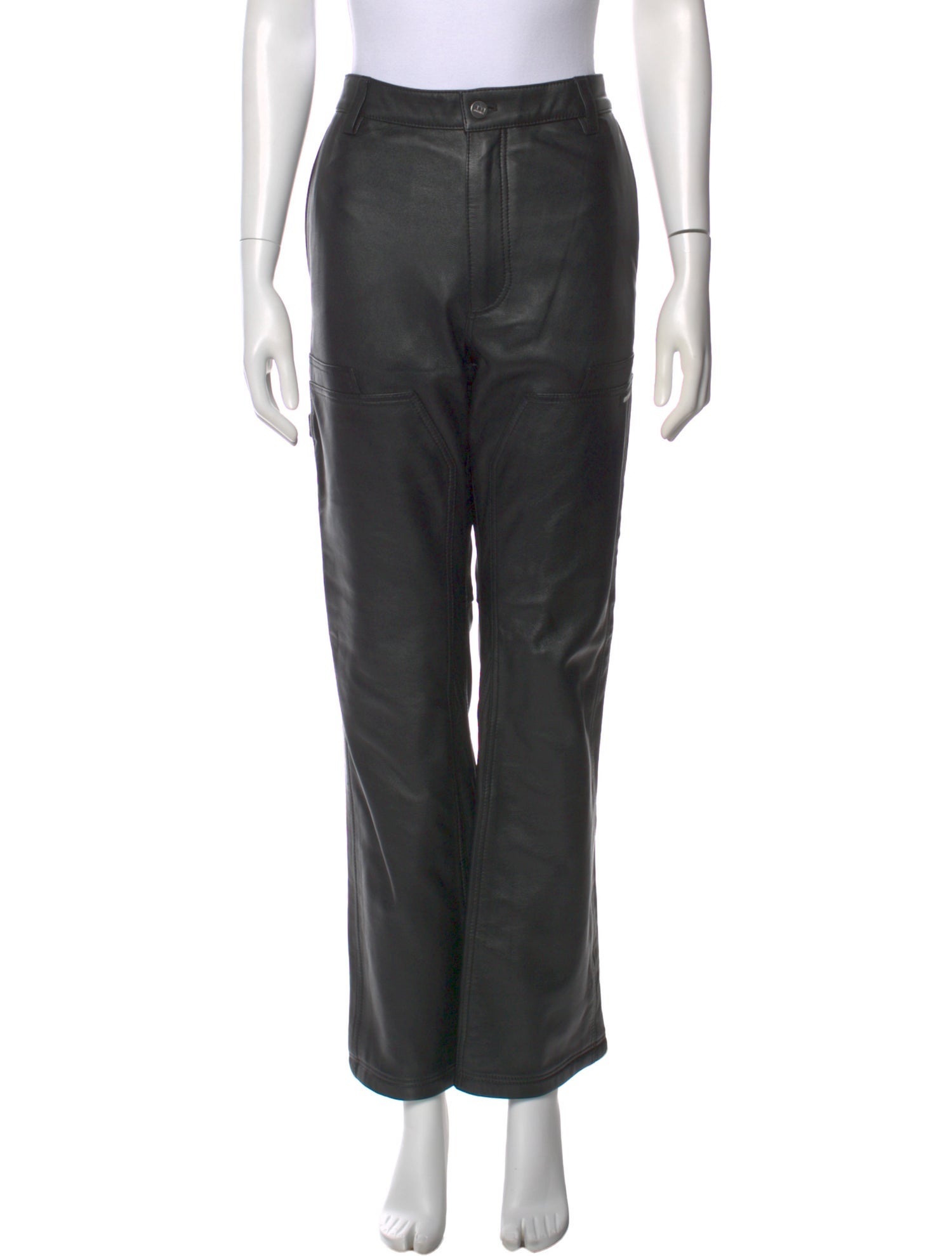 Nahmias Lambskin Wide Leg Pants