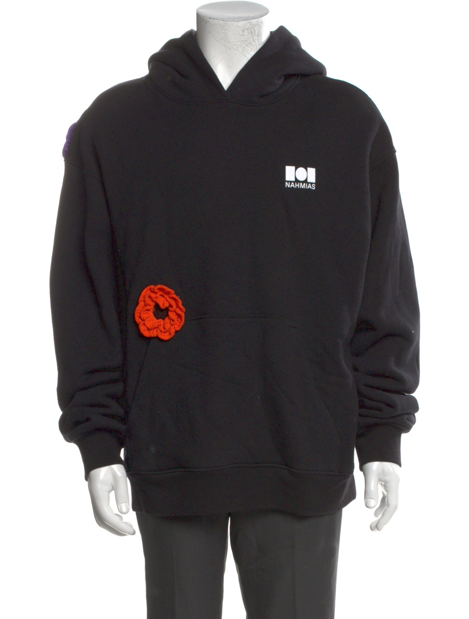 Nahmias Graphic Print Crew Neck Hoodie