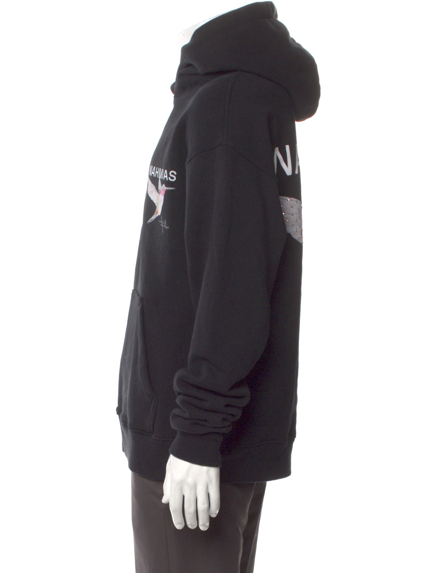 Nahmias Graphic Print Crew Neck Hoodie