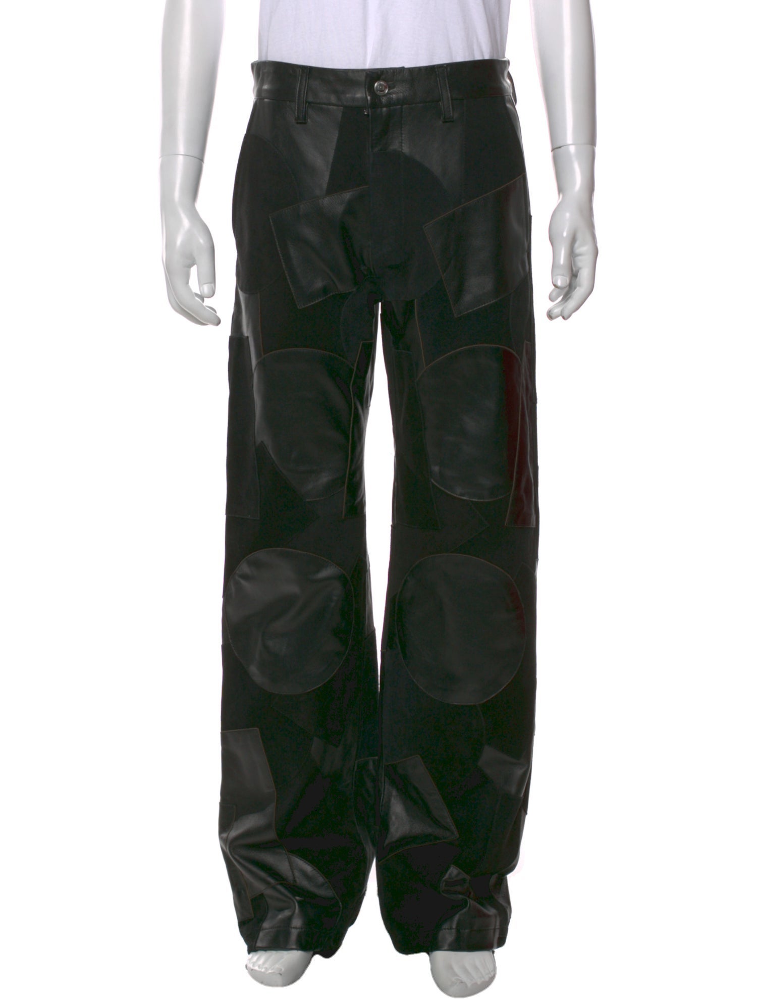 Nahmias Leather Cargo Pants