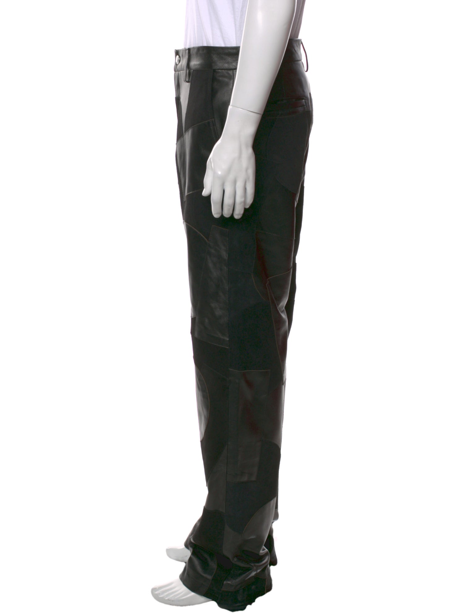 Nahmias Leather Cargo Pants