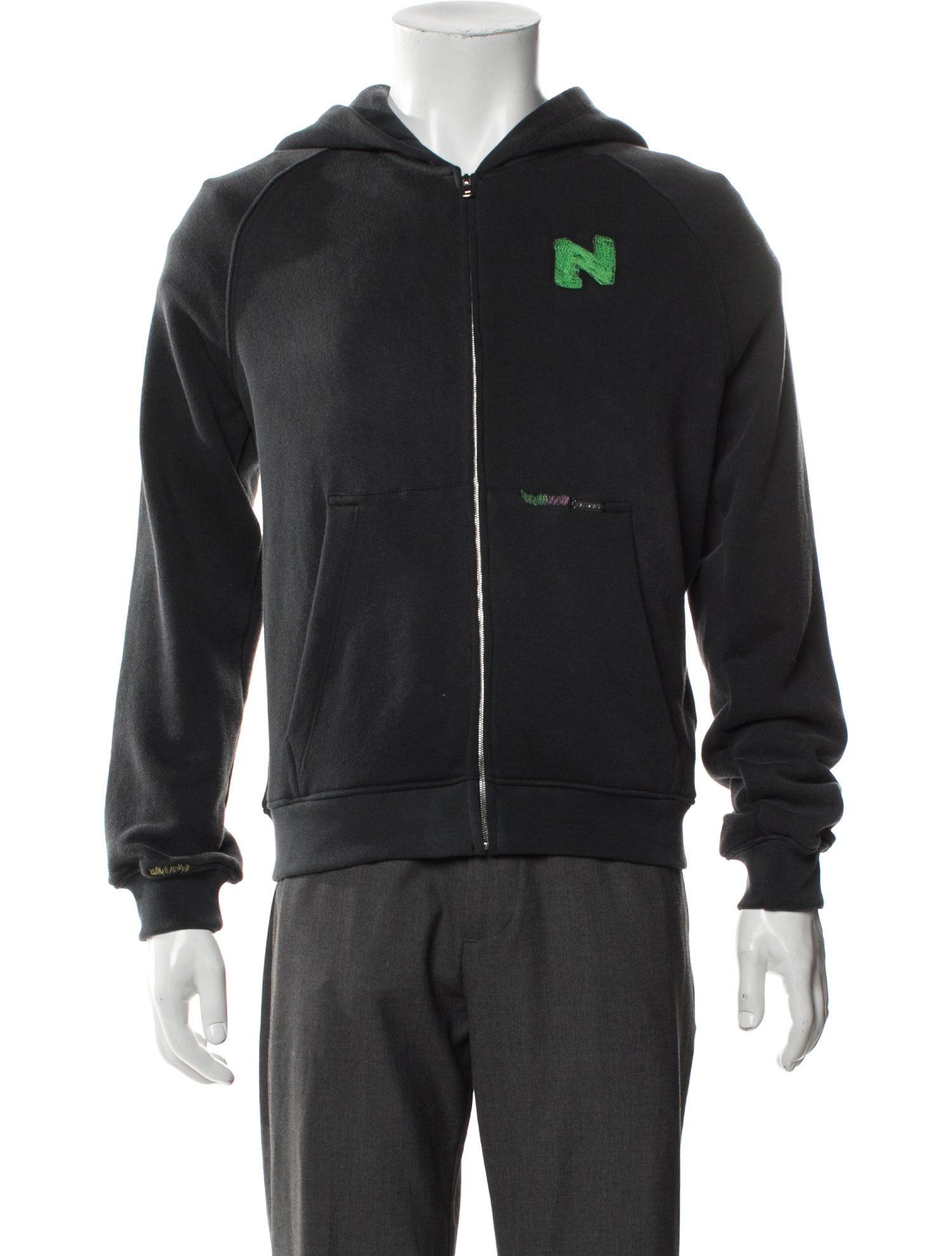 Nahmias Graphic Print Crew Neck Cardigan