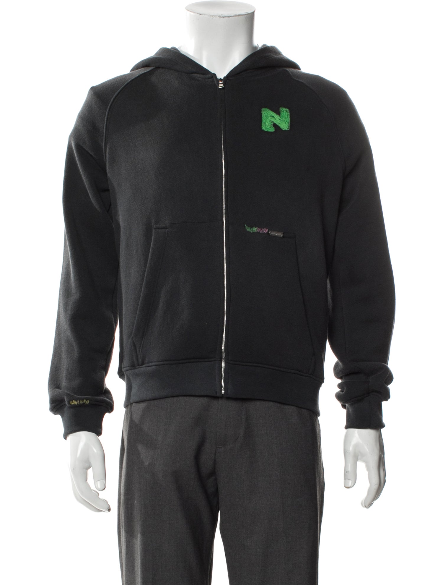 Nahmias Graphic Print Crew Neck Cardigan w/ Tags