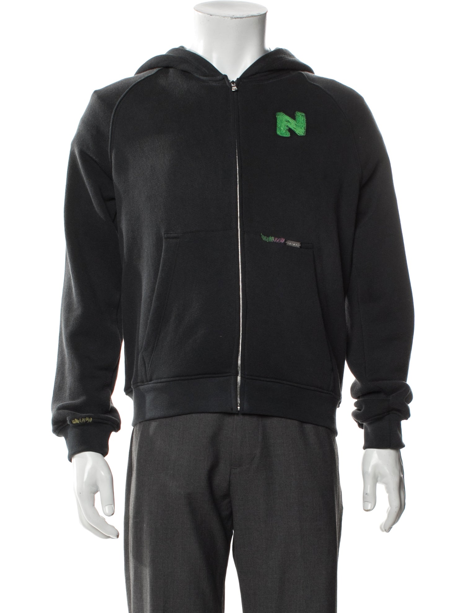Nahmias Graphic Print Crew Neck Cardigan w/ Tags