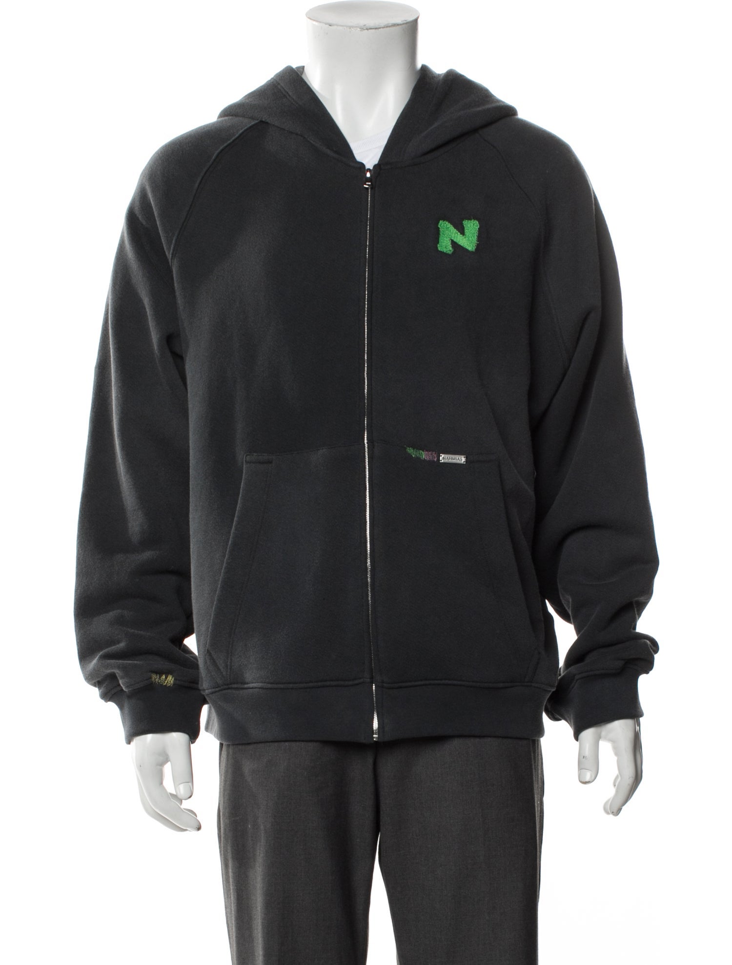 Nahmias Graphic Print Crew Neck Cardigan