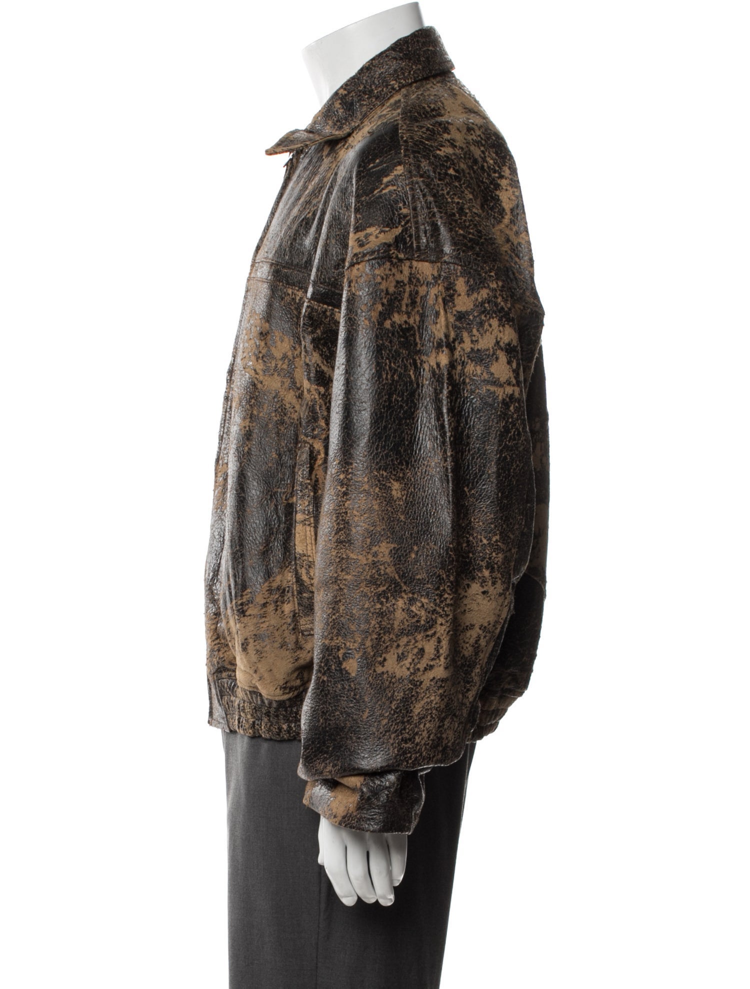 Nahmias Graphic Print Bomber Jacket w/ Tags