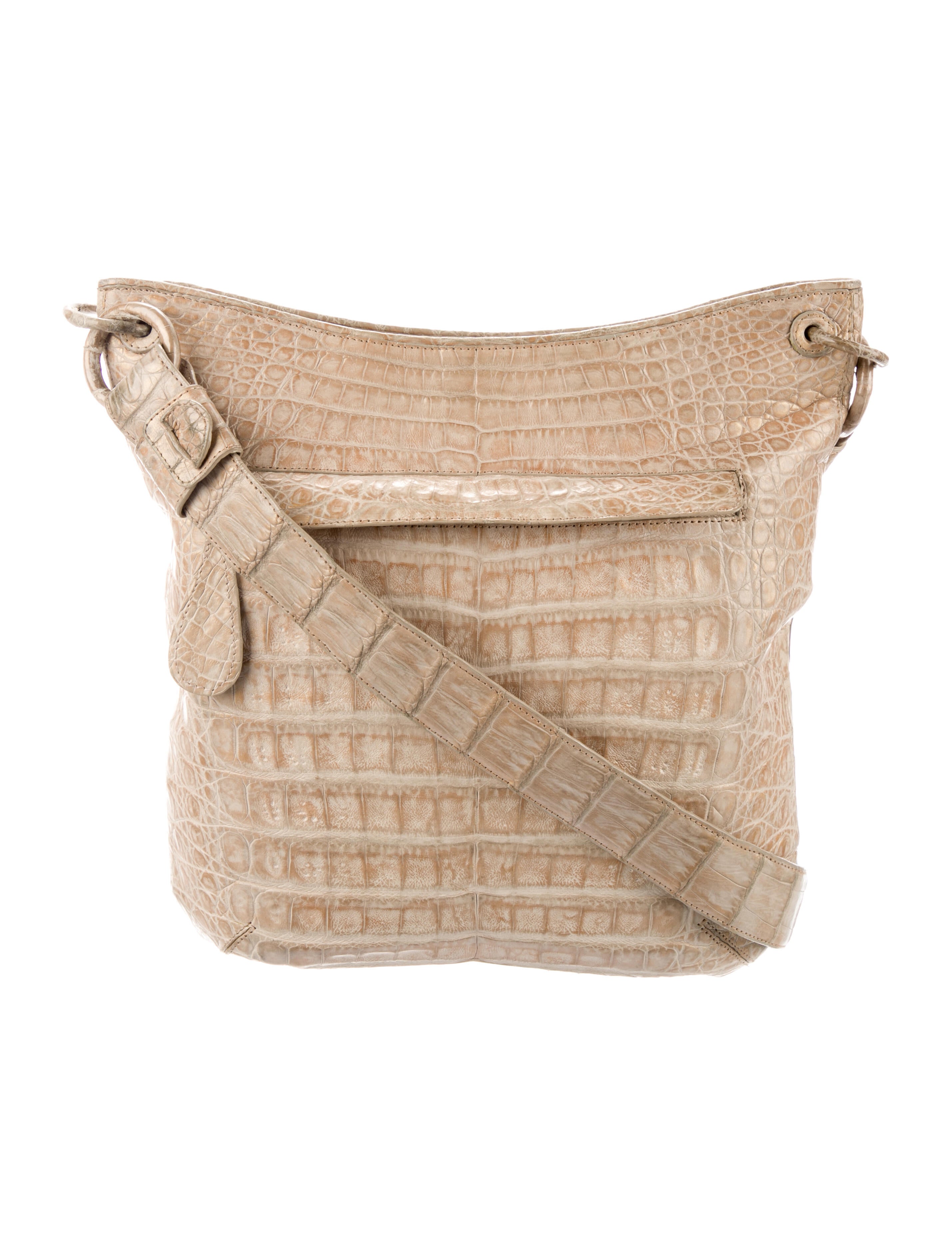 Nancy Gonzalez Crocodile Crossbody Bag Neutrals Crossbody Bags