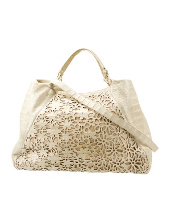 Nancy Gonzalez Crocodile Top Handle Bag