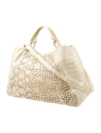 Nancy Gonzalez Crocodile Top Handle Bag