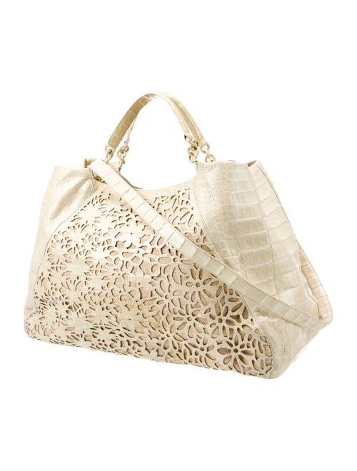 Nancy Gonzalez Crocodile Top Handle Bag