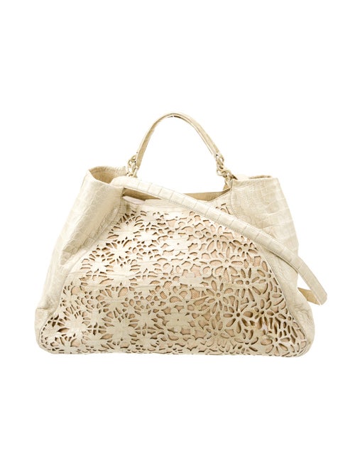 Nancy Gonzalez Crocodile Top Handle Bag