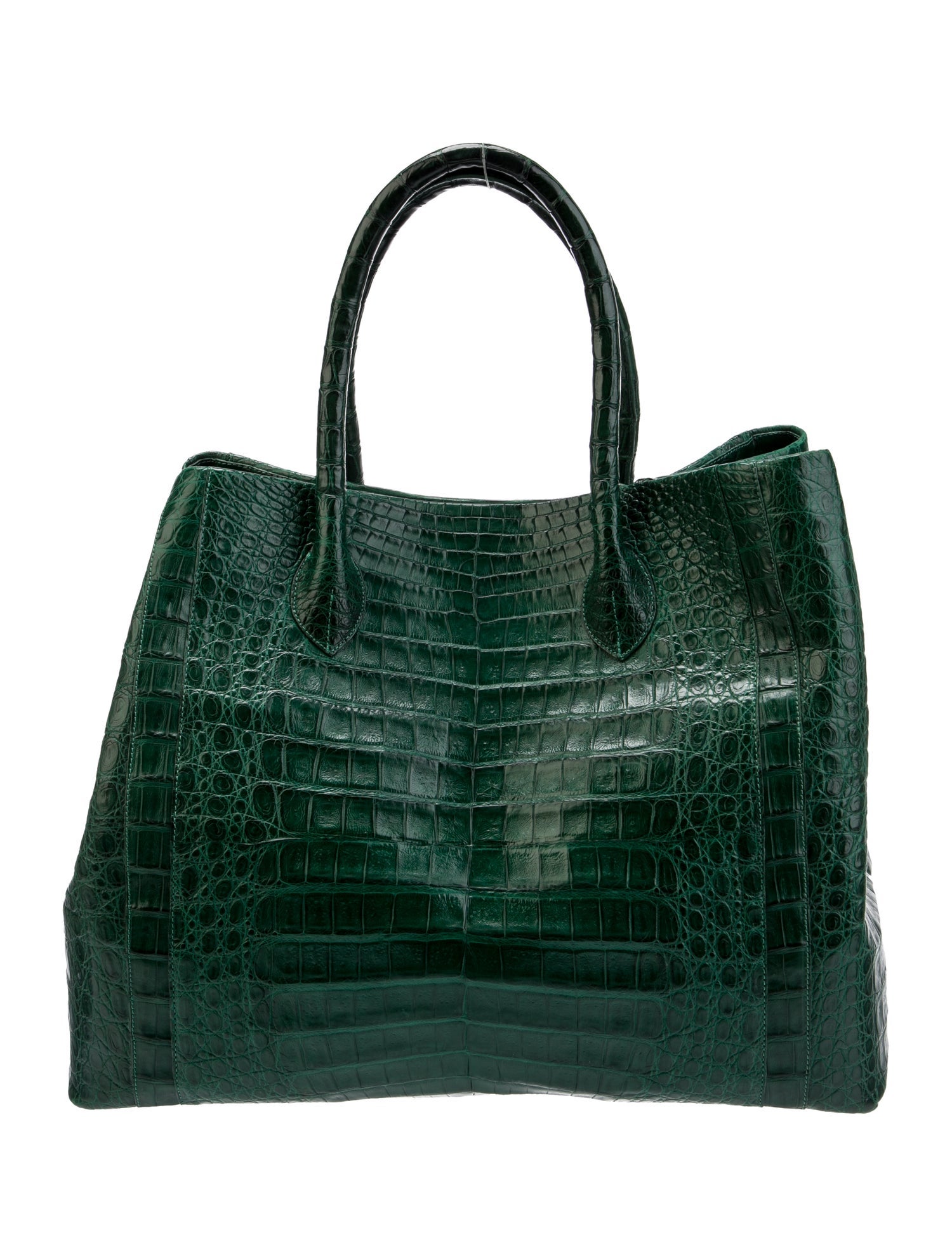 Nancy Gonzalez Crocodile Top Handle Bag