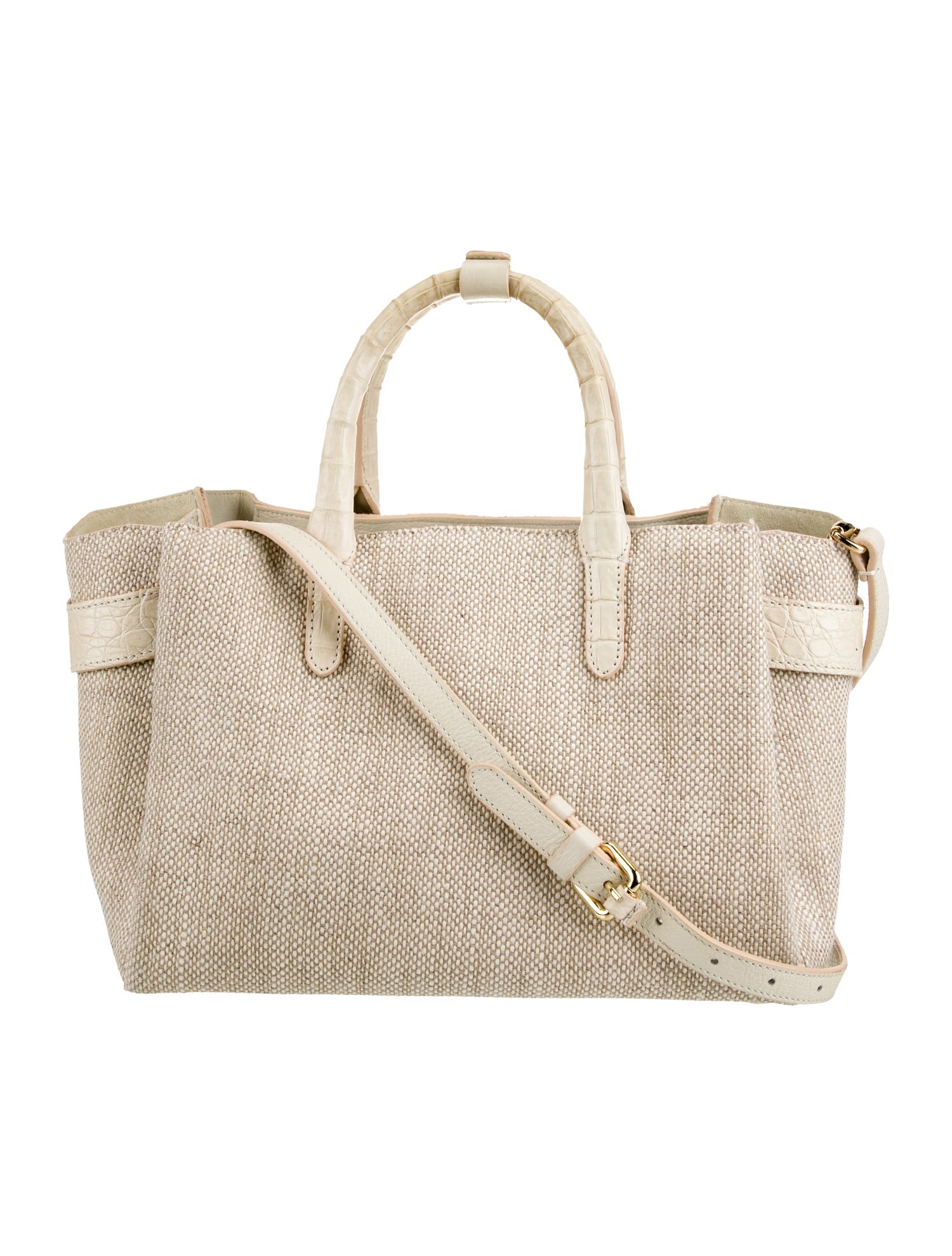 Nancy Gonzalez Canvas Top Handle Bag