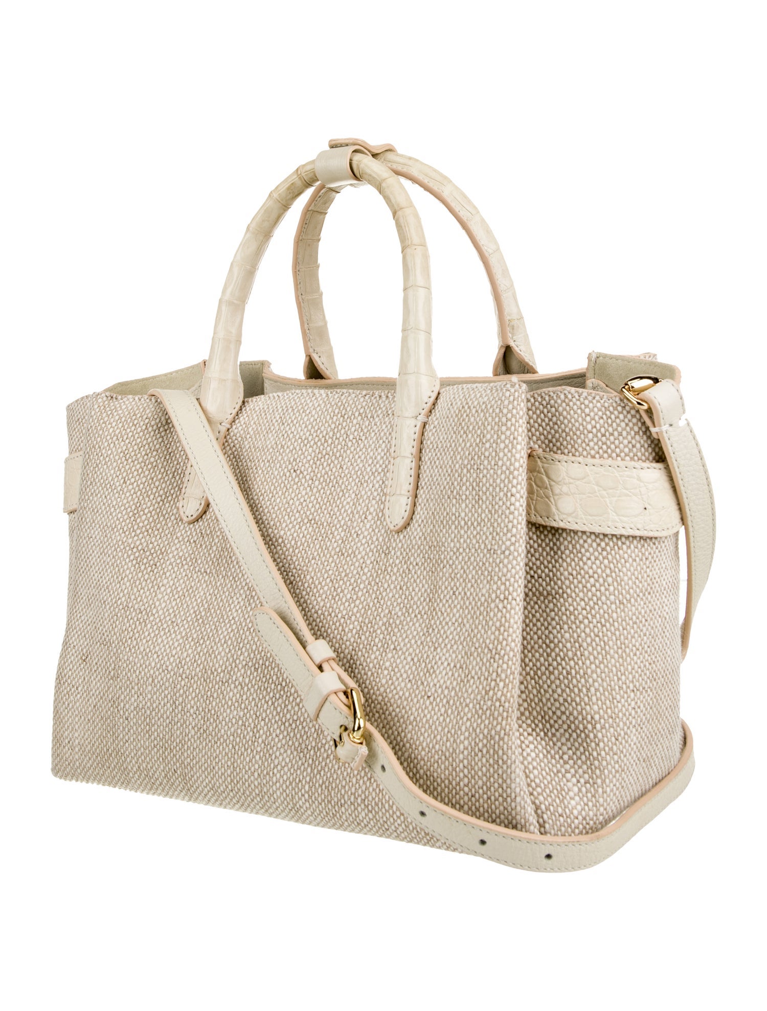 Nancy Gonzalez Canvas Top Handle Bag