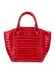Nancy Gonzalez Crocodile Top Handle Bag
