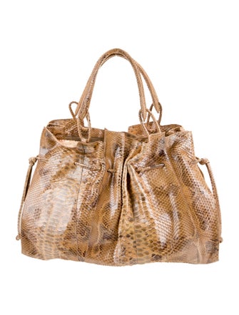 Nancy Gonzalez Python Top Handle Bag
