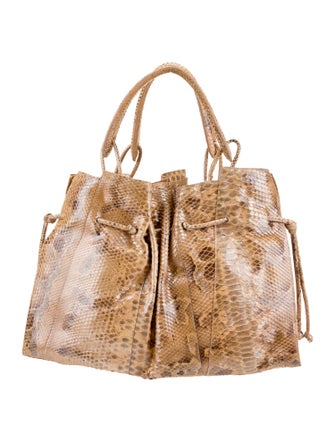 Nancy Gonzalez Python Top Handle Bag
