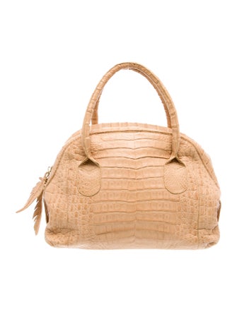Nancy Gonzalez Crocodile Top Handle Bag
