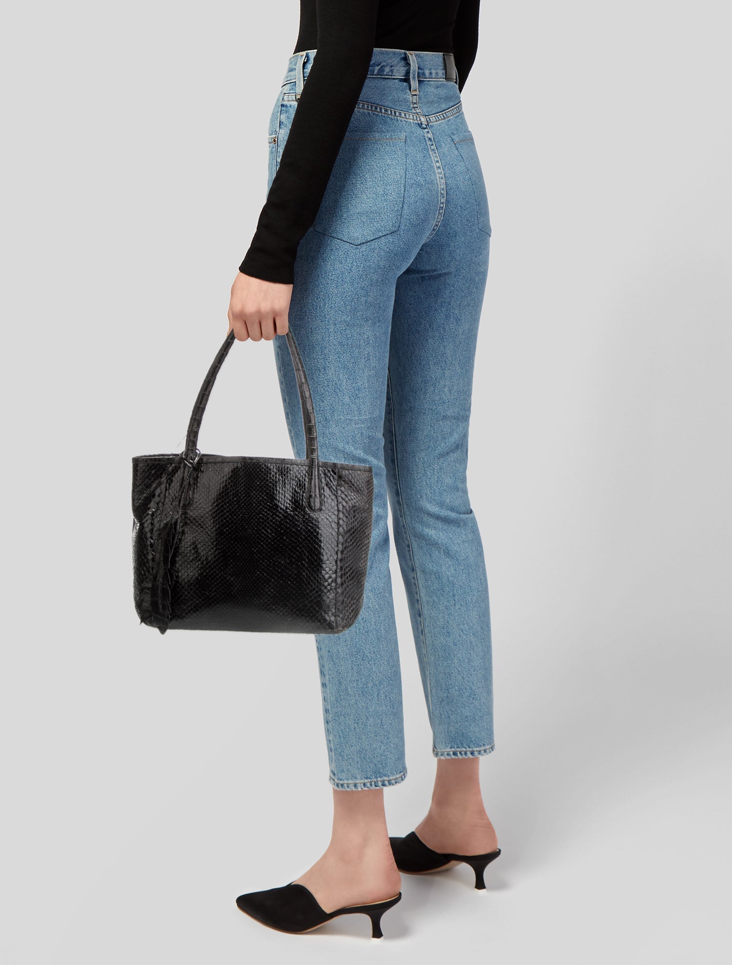 Nancy Gonzalez Snakeskin Tote
