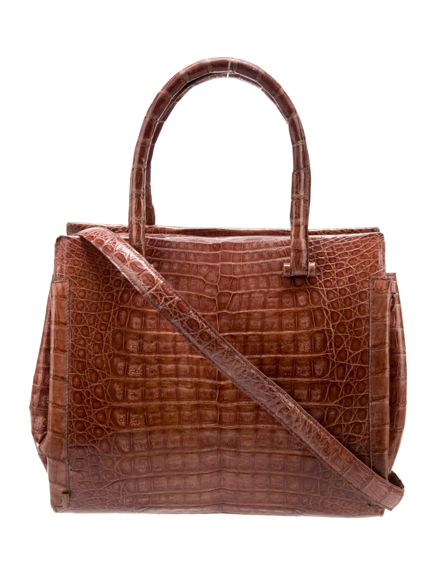 Nancy Gonzalez Crocodile Top Handle Bag