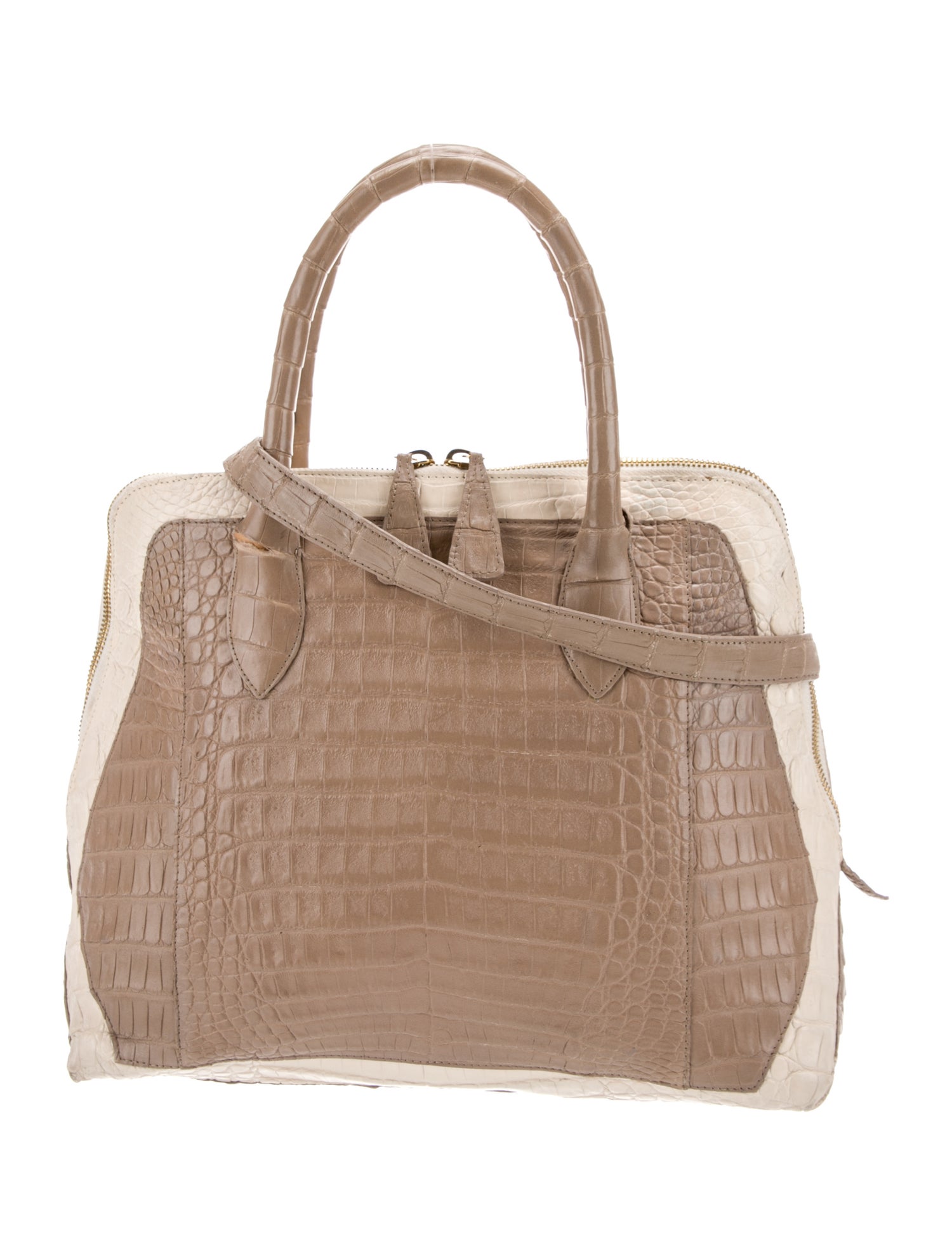 Nancy Gonzalez Crocodile Top Handle Bag