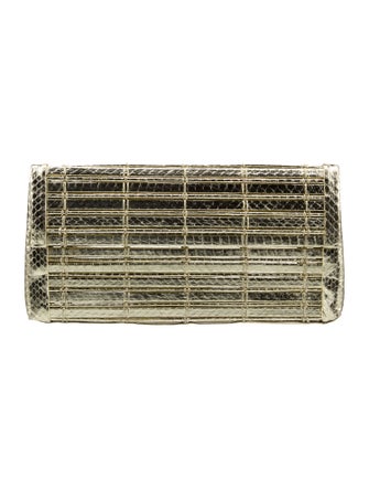 Nancy Gonzalez Snakeskin Minaudière