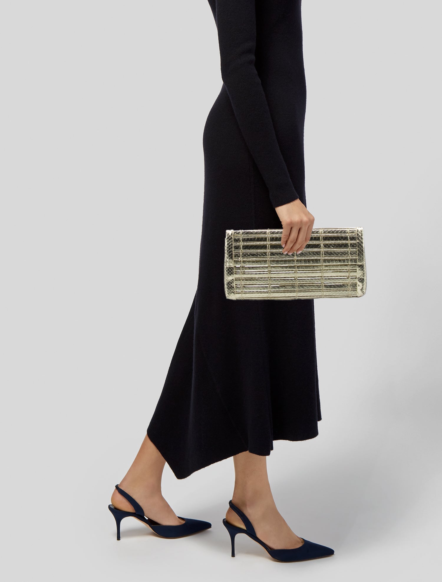 Nancy Gonzalez Snakeskin Minaudière