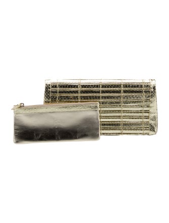 Nancy Gonzalez Snakeskin Minaudière