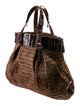 Nancy Gonzalez Crocodile Top Handle Bag