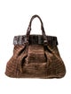 Nancy Gonzalez Crocodile Top Handle Bag