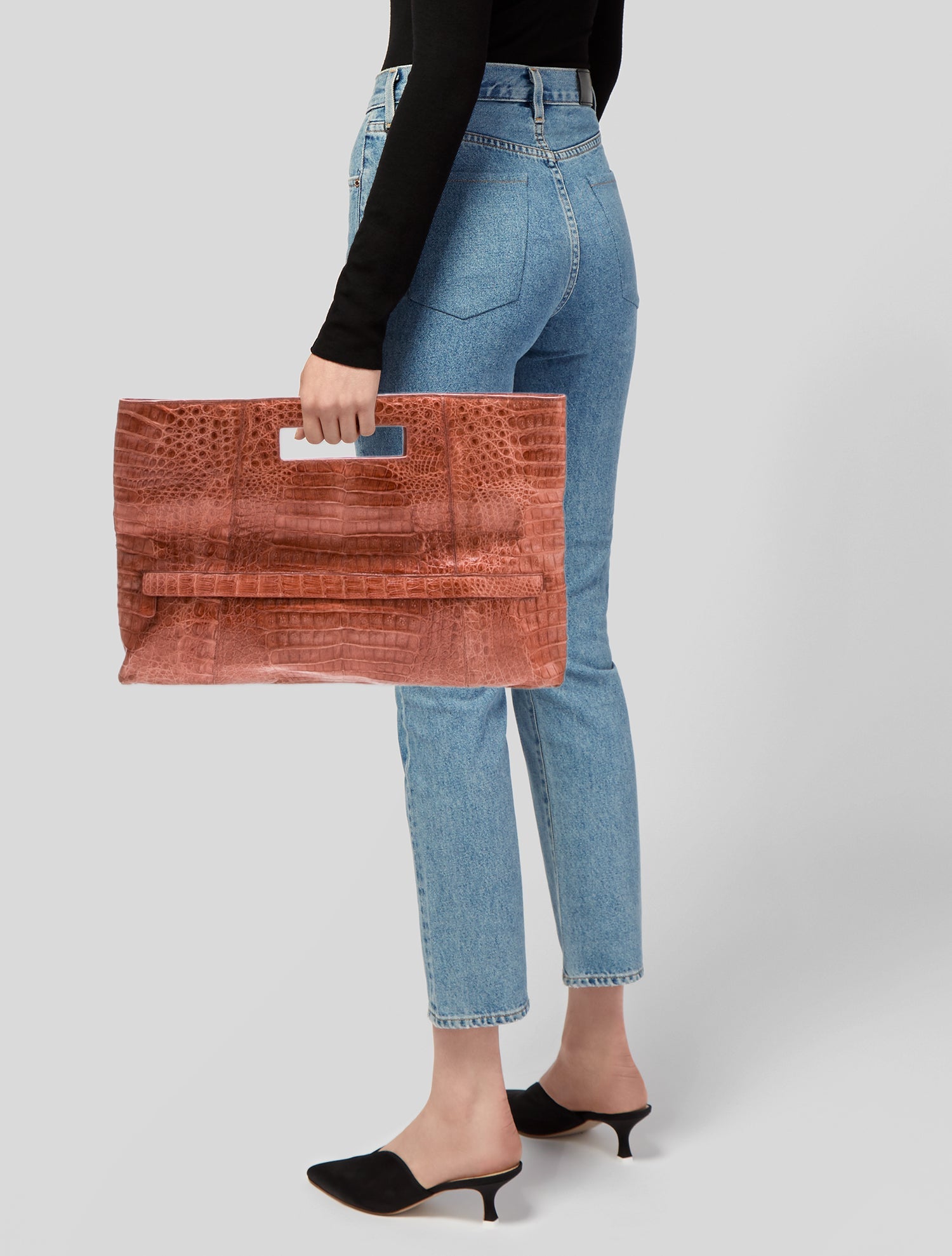 Nancy Gonzalez Crocodile Clutch