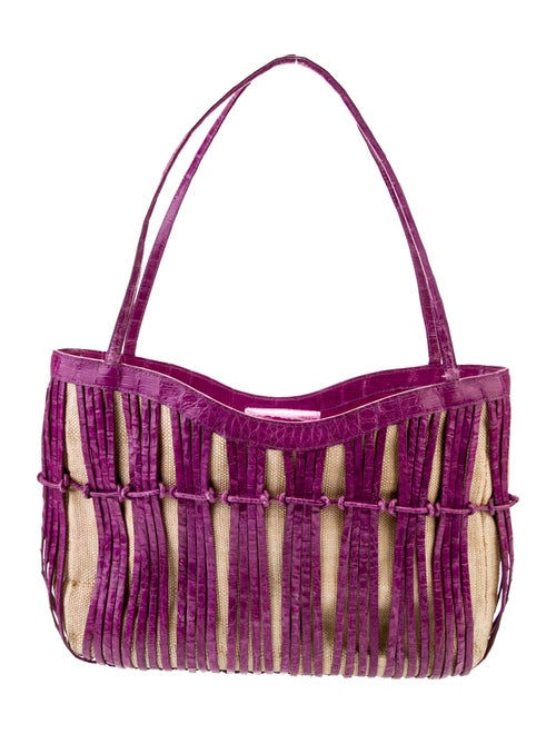 Nancy Gonzalez Crocodile Top Handle Bag
