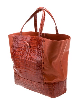 Nancy Gonzalez Crocodile Top Handle Bag