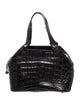 Nancy Gonzalez Crocodile Top Handle Bag