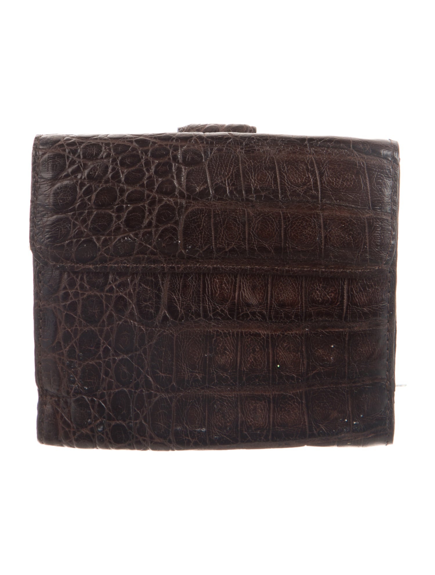 Nancy Gonzalez Crocodile Compact Wallet